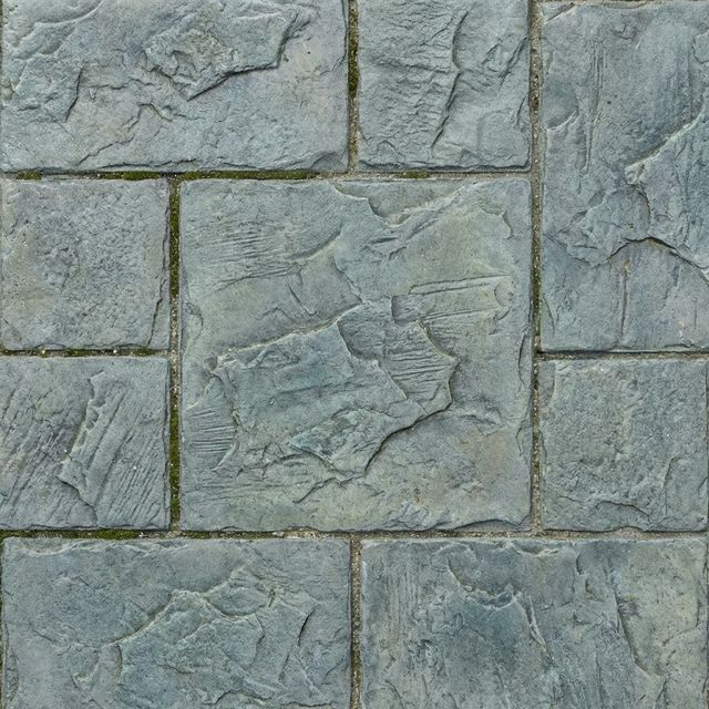 Modern Ashlar Slate stamped concrete